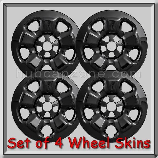 17" Jeep Cherokee Wheel Skins Black Hubcaps 20172018 Cherokee Wheel
