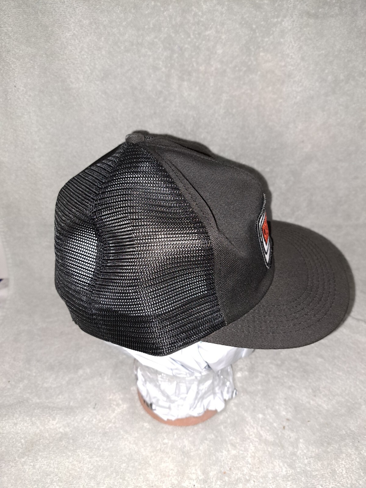 K BRAND Trucker Hat Cap Vintage YELLOW TRUCKING CO Patch Snapback Mesh USA! eBay