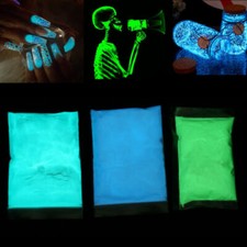 PINTURA DE UÑAS ACRÍLICA LUMINISCENTE EN POLVO BRILLANTE EN LA OSCURIDAD NEÓN FLUORESCENTE IT
