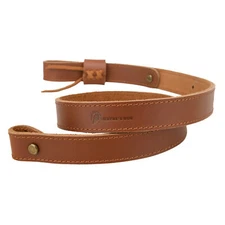 Leather Rifle Gun Sling Strap 1 Inch Wide Shotgun Strap Black Brown for Marlin