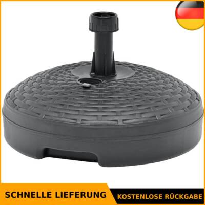 vidaXL Sonnenschirmständer Sand/Wasser 20L Anthrazit Kunststoff Rattan