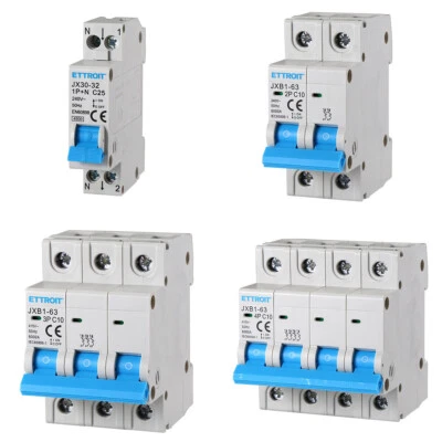 Interruttore magnetotermico guida din 6A 10A 16A 20A 25A 32A 40A 63A