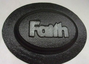 Faith wall plaque mold plaster concrete casting mould 7" x 5" x 3/4