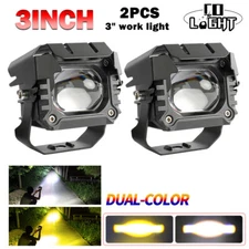 2X 3'' LED Head Lamp for Caterpillar Skid Steers Excavator Fitklift Light Loader