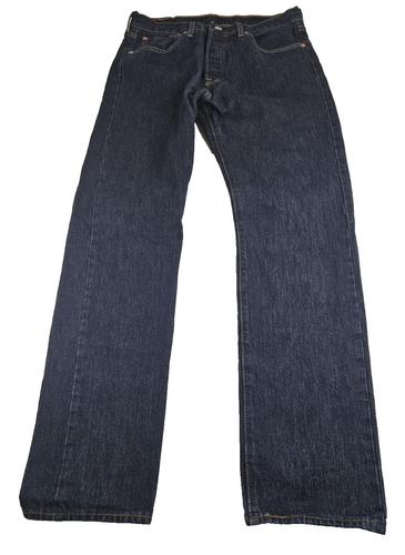 Levi's 501 Shrink Fit Button Fly Jeans 32x34 (Real 32x33) Denim Straight Fit - 第 1/17 張圖片