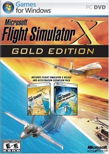 New Microsoft Flight Simulator X Gold Edition PC Windows & Acceleration Ex. Pack - Picture 1 of 1