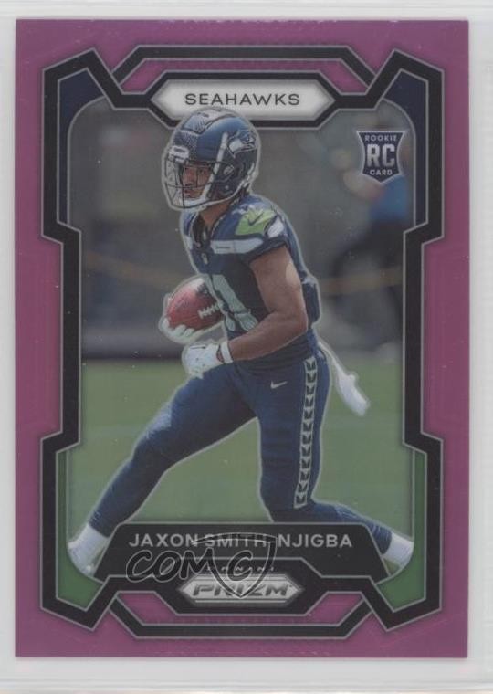 2023 Panini Prizm Rookies Pink Prizm Jaxon Smith-Njigba #390 Rookie RC 0h6w