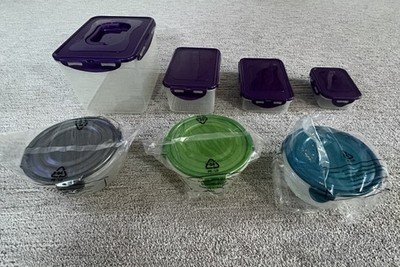 Lot NEW Lock & Lock Food Storage Containers Small & Lg Bowls 