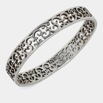 Tiffany Co Enchant Scroll 925 Sterling Silver Bangle Bracelet | eBay