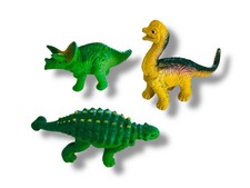 Safari Ltd Dinosaur Set Brachiosaurus, Triceratops  Ankylosaurus
