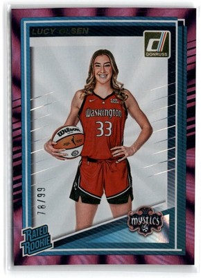 Donruss 2025 Donruss WNBA #97 Lucy Olsen Purple Laser /99