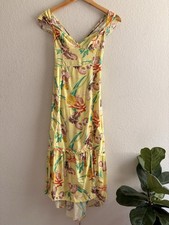 Urban Outfitters Siren Strappy Back Midi Dress size Small Seashell Print
