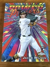 Jacob Wilson 2025 Topps Chrome Baseball Rookie Power Players PP-22 Athletics MLB