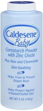 Caldesene Baby CORNSTARCH POWDER With Zinc Oxide 5 oz  2 pack  BLUE