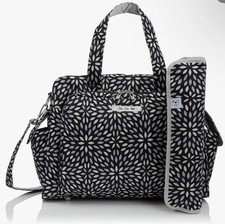 JU JU BE BABY CONVERTIBLE DIAPER BAG SHOULDER BAG Platinum Petals NWOT