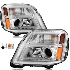 APSVE Chrome For 2010 2011 2012 2013 2014 2015 GMC Terrain Headlight Headlamp...