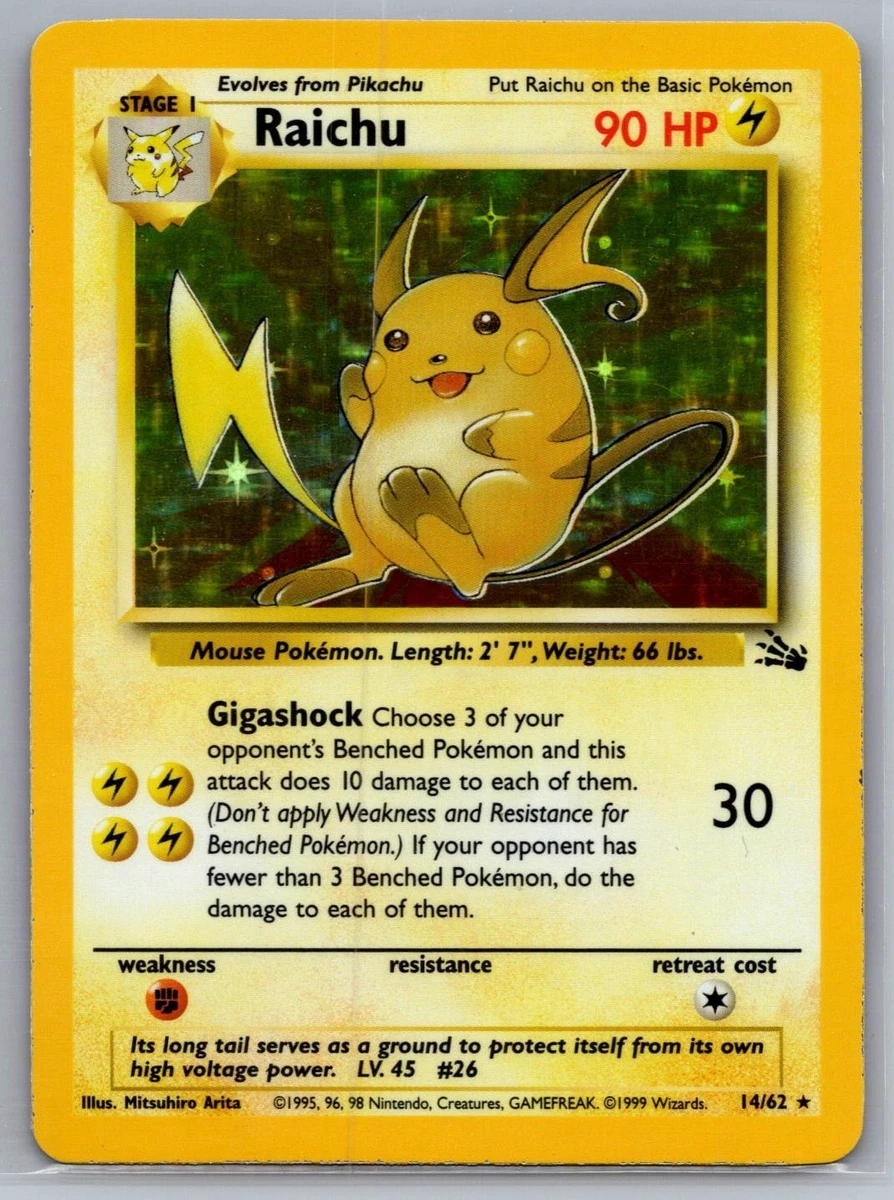 Raichu 英語版 14/62 Raichu 14/62 Fossil for sale | eBay