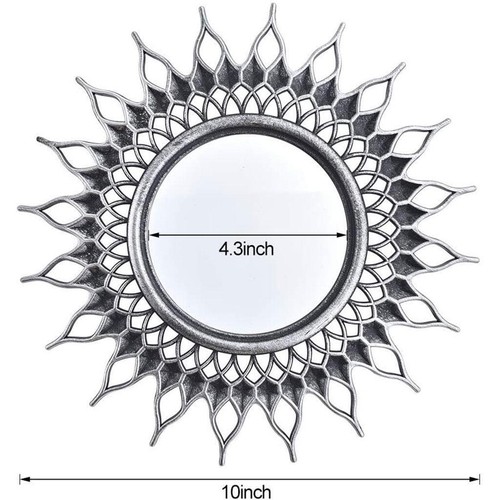 Stylish Wall Hanging Mirror for Bedroom Corridor Hallway Small Circle Mirrors - Picture 2 of 14