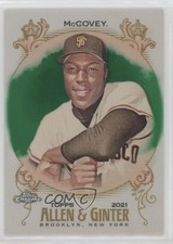 2021 Topps Allen & Ginter Chrome Green Refractor 99/99 Willie McCovey #2 HOF 4z8