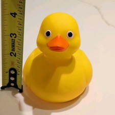 Dept 56 Large Rubber Duck Baby Bath Toy, squeaker works.