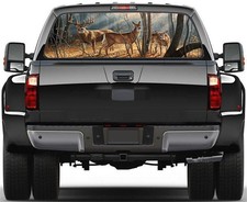 Rear Window Graphic Decal Forest Animals Deer Family For Truck Suv Jeep 22x65