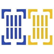 24pcs Court Line Marker Set Pickleball Court Marking Kit Pickleball Lines