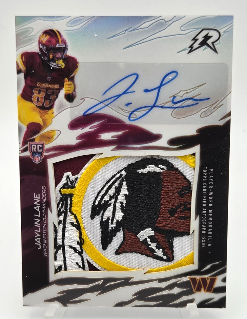 Jaylin Lane 2025 Topps Resurgence Rookie Relic Signatures Redskins **