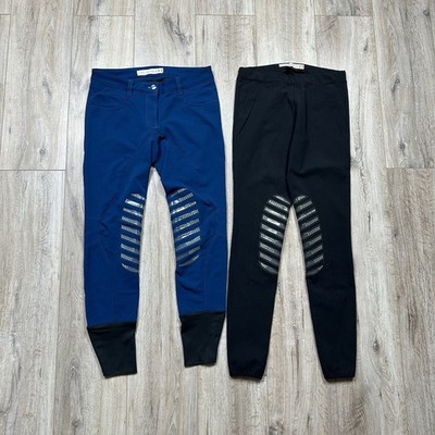Animo Italy Knee Grip Breeches Pants Lot-2 Womens Size I-40 D-34