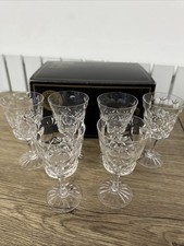 Brierley Hill Fine Crystal Small 6 Wine Glasses