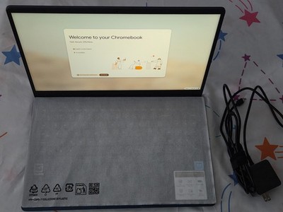 New ASUS Chromebook CX15 Blue Laptop, 15.6 in LCD Display, Intel Processor N50