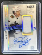 2023-24 Upper Deck Premier David Gust Acetate Patch Auto RC #/249 Rookie