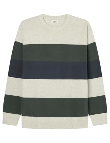 Pullover Herren Gestreift GrüN, Springfield Gg12 Kodak Block Stripes, GrößE S-image