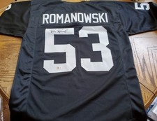 NICE AUTOGRAPHED Raiders Bill Romanowski Custom Stitched Jersey BAS COA 
