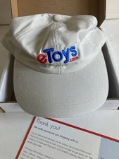 Vintage eToys.com Strapback Ball Cap Beige Strap Adjust Original Shipper eToys