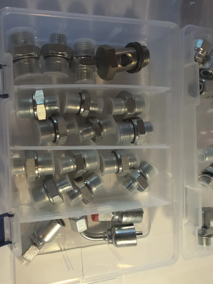 中国迷你挖掘机 DIN 液压配件 38 件配件套装。 AGT — 第 3/4 张图片