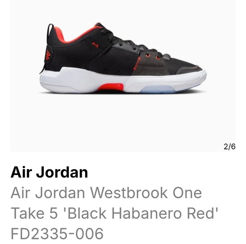 🔥 Jordan One Take 5 "Black Habanero Red" - Größe US 10 - FD2335-006 🔥 N.W.O.B - Bild 2 von 6