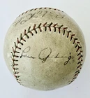 New ListingBABE RUTH and LOU GEHRIG SIGNED BASEBALL