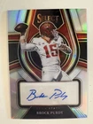 BROCK PURDY 2022 Select Draft Picks Football Silver Prizm Rookie RC AUTO SP NICE
