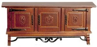 Puppenhaus Spanische 17Th Jahrhundert Credenza Schrank Jbm Walnuss MöBel 1:12