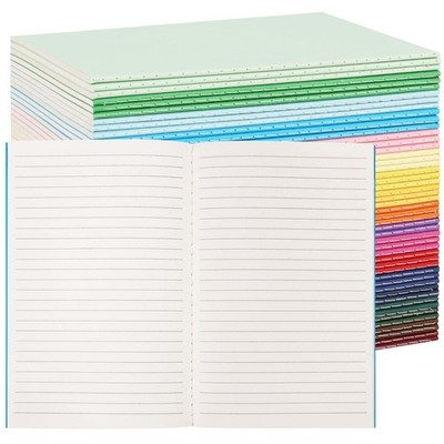 LABUK 48pcs A5 Bulk Notebooks Journals, 5.5 X 8.5in Lined Notebook Bulk, Colo...