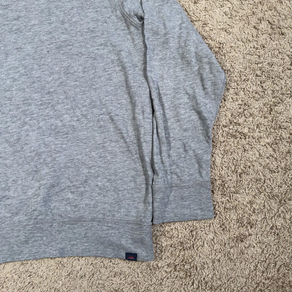 Faherty Para Hombres XL Slub Pullover Sudadera con Capucha Gris Ligero Foto 2 de 4