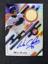 Will Clark 2025 Topps Pristine Game Used Bat Relic Auto Giants E17