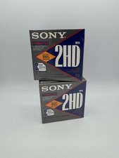 New 2ct 10 Pack SONY 3.5" Micro Floppy Disk 1.44MB Double Sided- Silver Box
