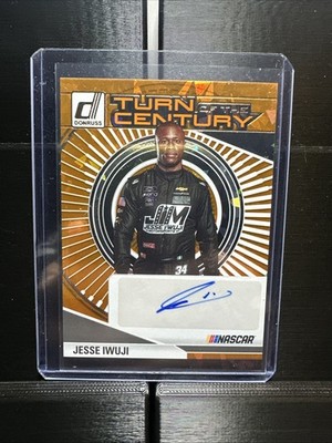 2025 Donruss Turn Of The Century Jesse Iwuji Orange Cracked Ice  Auto