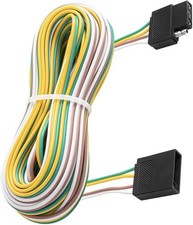 4 Pin Trailer Light Wire Harness Extension 10ft - 18AWG 18AVG Male-Female 10ft