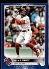 2022 Topps #418 Jack Lopez Royal Blue
