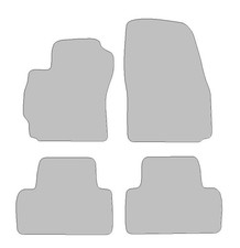 Fußmatten passend für Mazda 5 Typ CW (Baujahr 2010 - aktuell), Deluxe schwarz