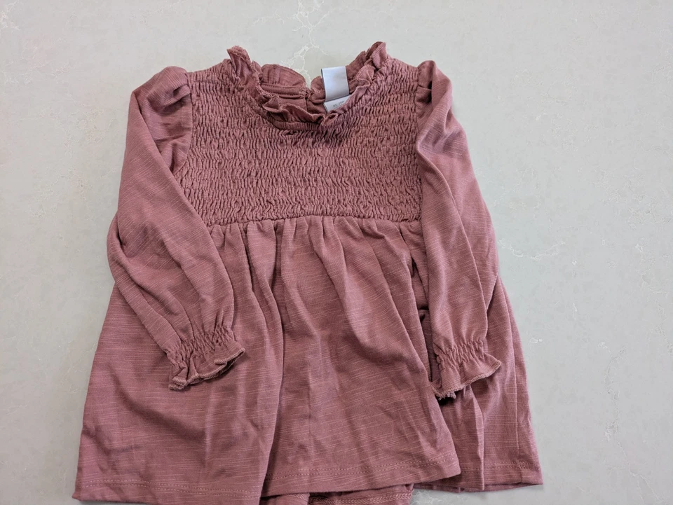 Tahari Baby 4 Pc Outfit Set BNWT Size AU2 Long Sleeve Tops Leggings MixNMatch - image 2 of 4