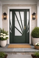 Bespoke Art Deco 20s 30s Front Door Glazed Hardwood Made To Order 250 Deposit