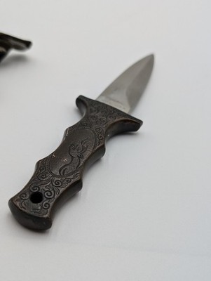 VTG 1978 Rare Valor 473 Miami USA Fixed Blade Knife Stag/Deer